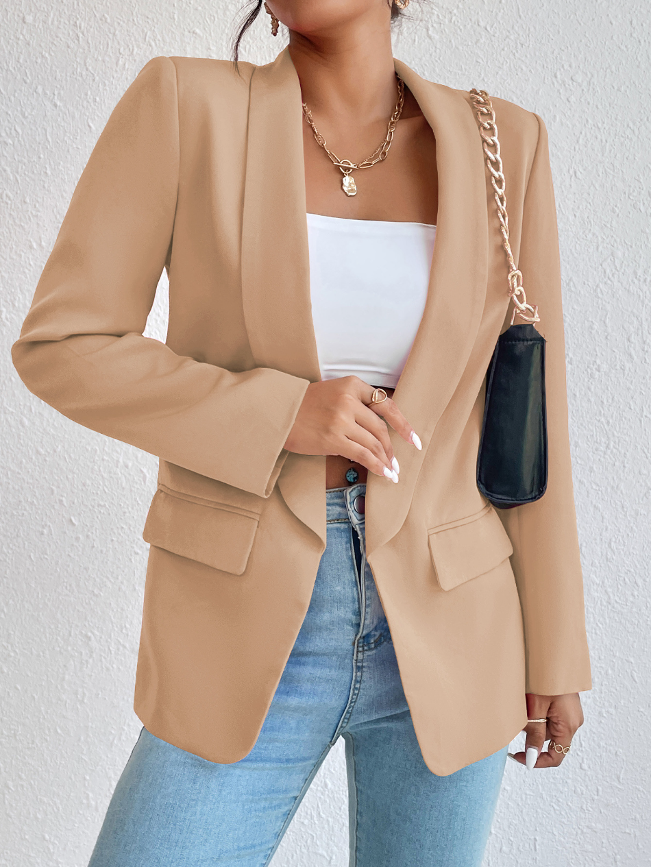 Rasha – zwarte casual blazer met losse pasvorm