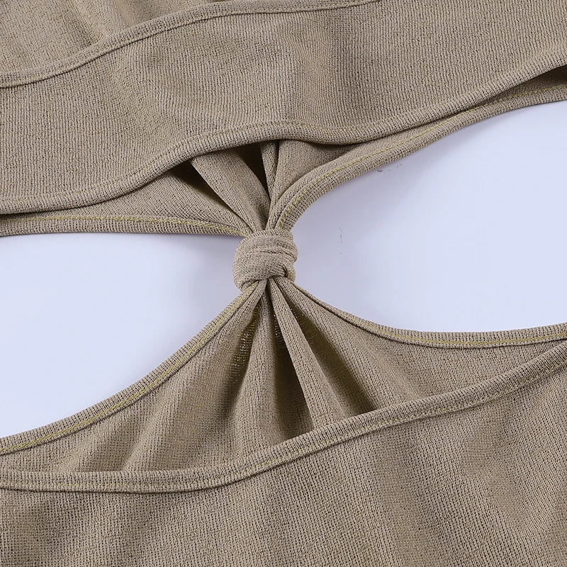 Ella – Halter maxi zomerjurk van ademende katoenmix