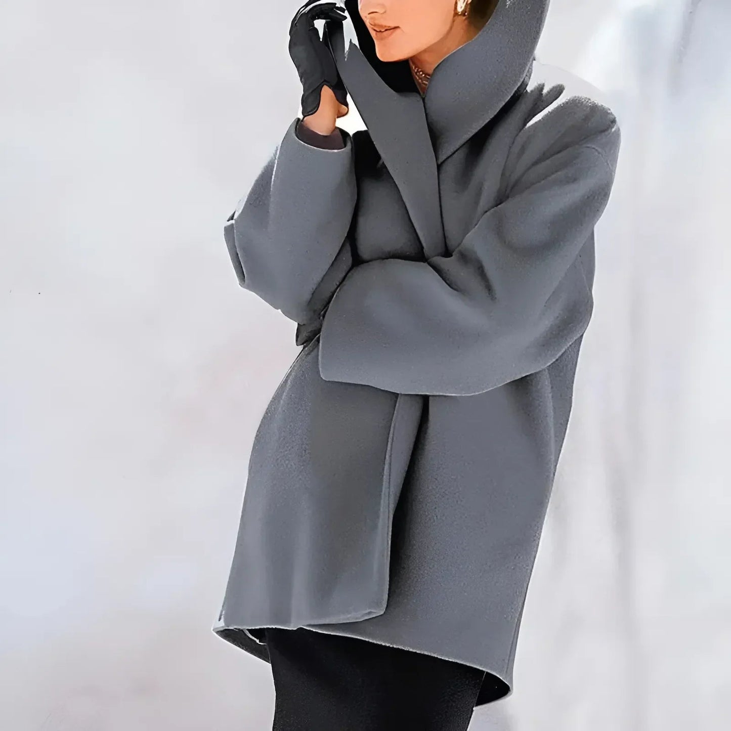 Serina – elegante winterjas met regular fit en effen design