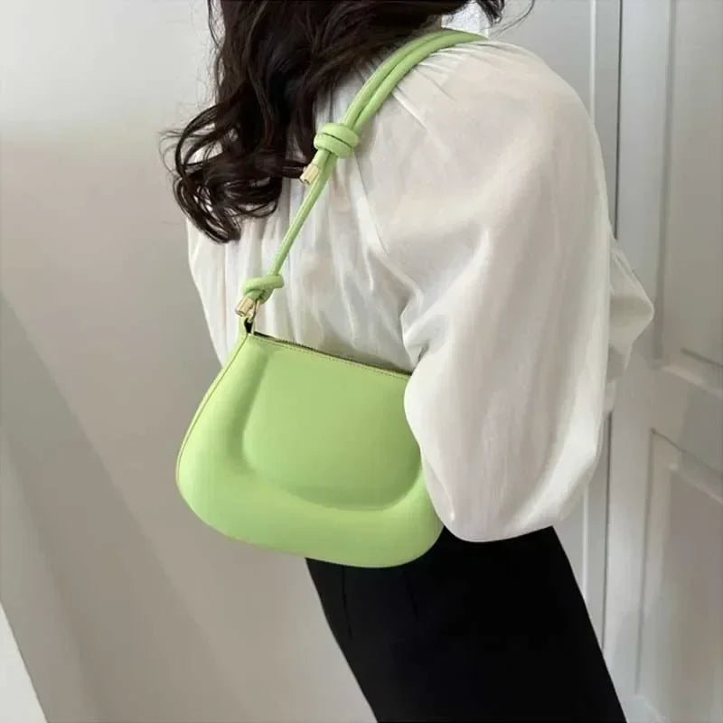 Lina – retro crossbody tas van pu leer met verstelbare riem