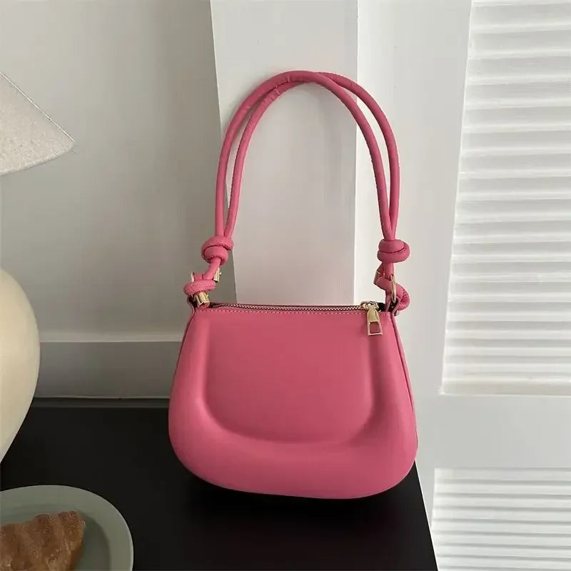 Lina – retro crossbody tas van pu leer met verstelbare riem
