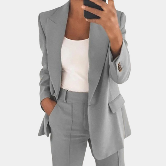 Yara – casual getailleerde blazer van ademend materiaal