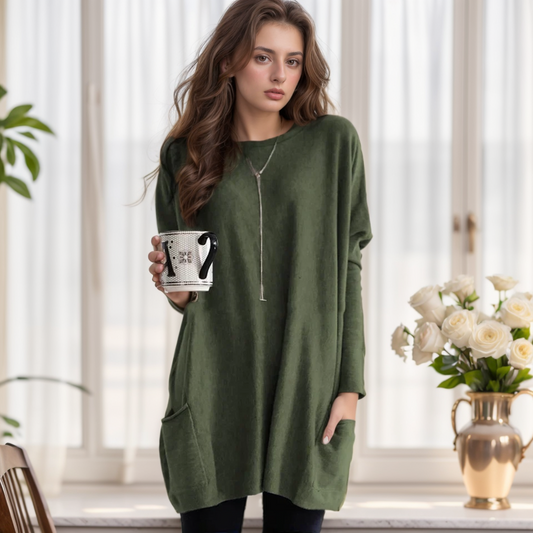 Amélie – oversized tuniektrui van katoen met relaxte pasvorm