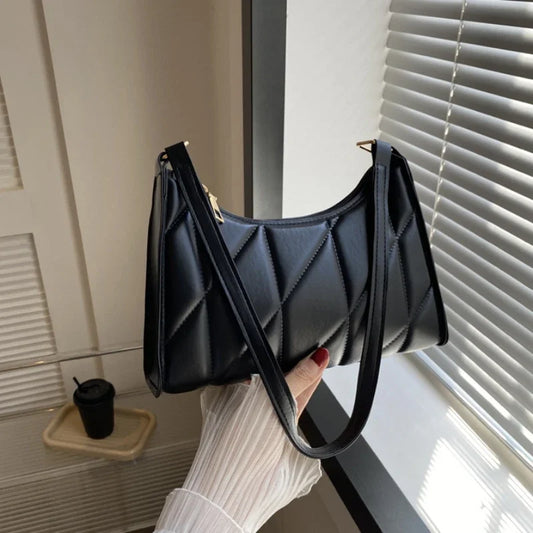 Luna – handtas van pu leer met strak design en korte schouderband