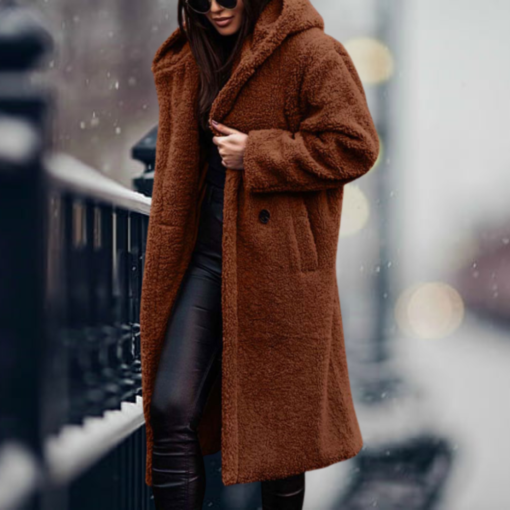 Élodie – lange oversized trenchcoat met zachte voering