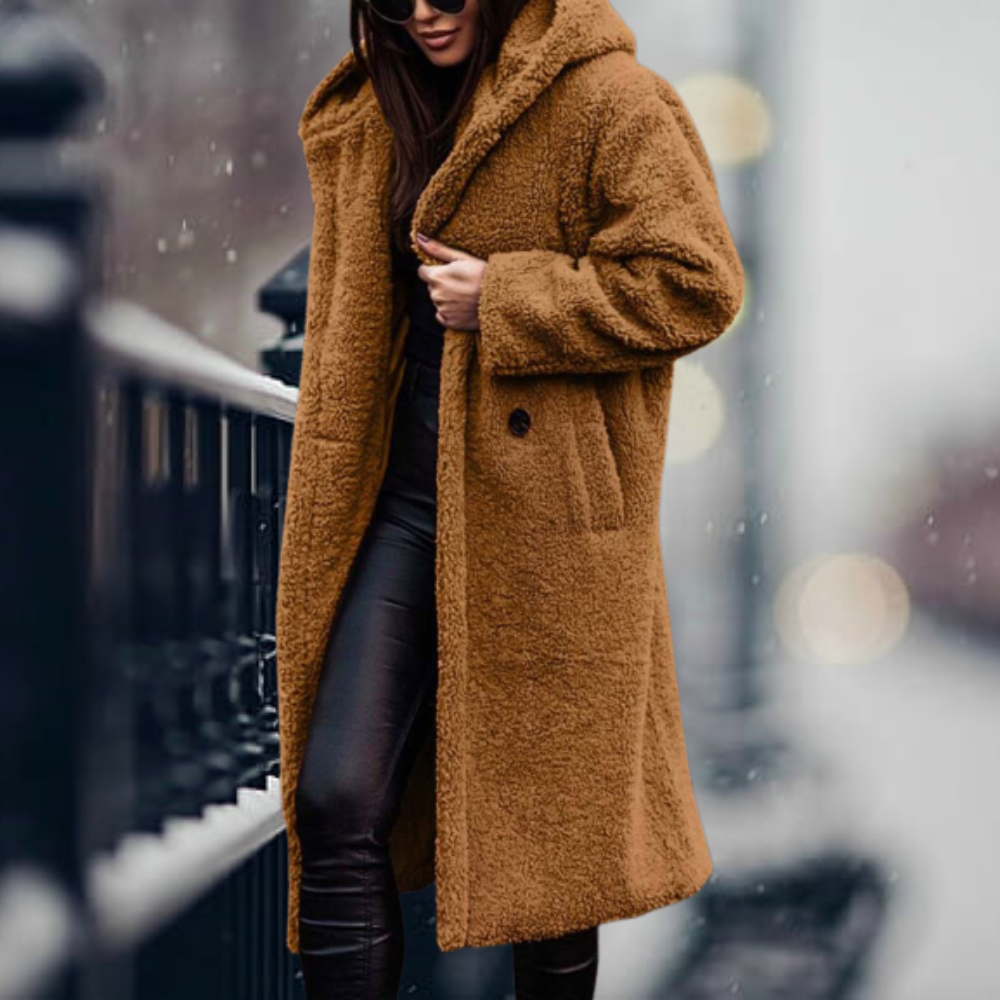 Élodie – lange oversized trenchcoat met zachte voering