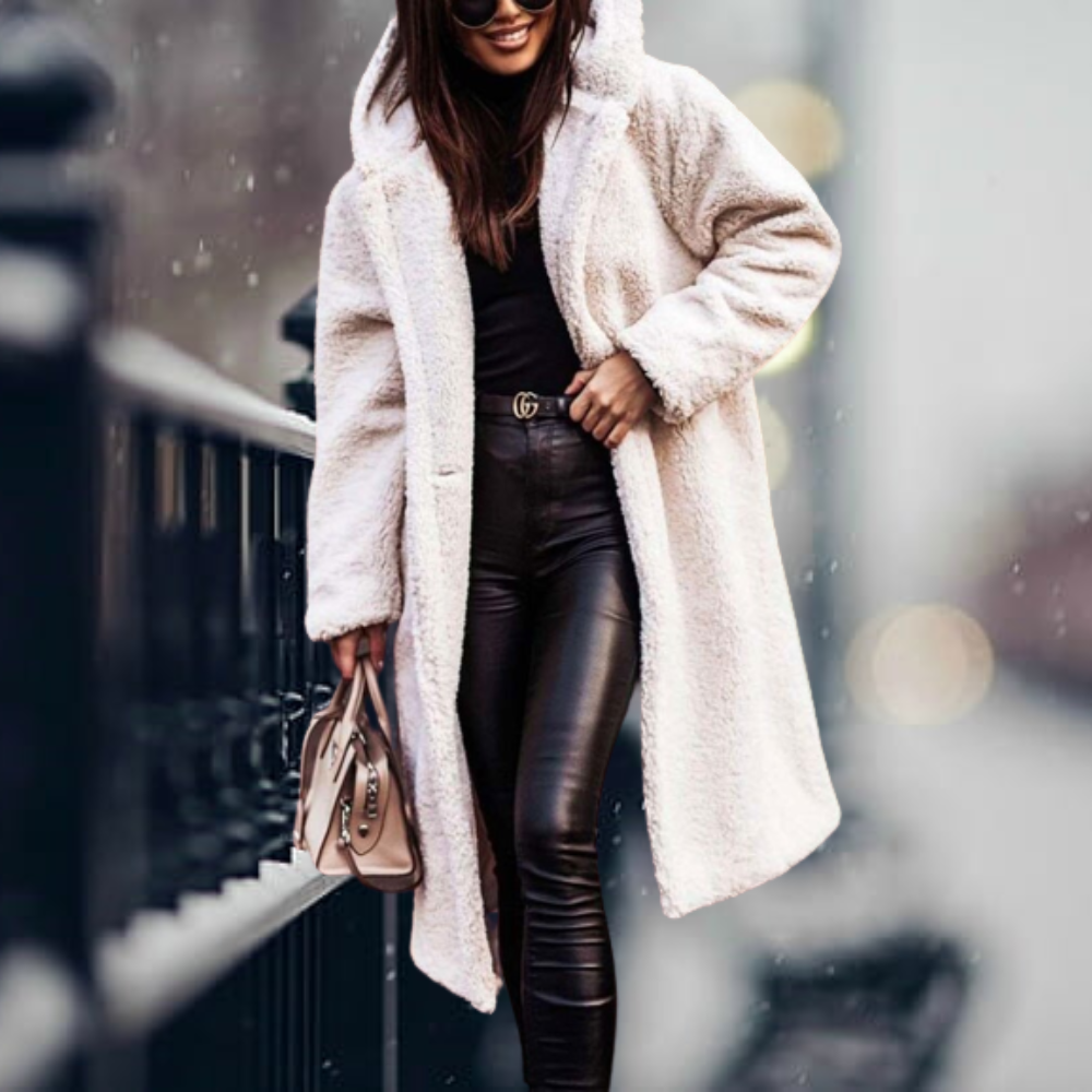 Élodie – lange oversized trenchcoat met zachte voering