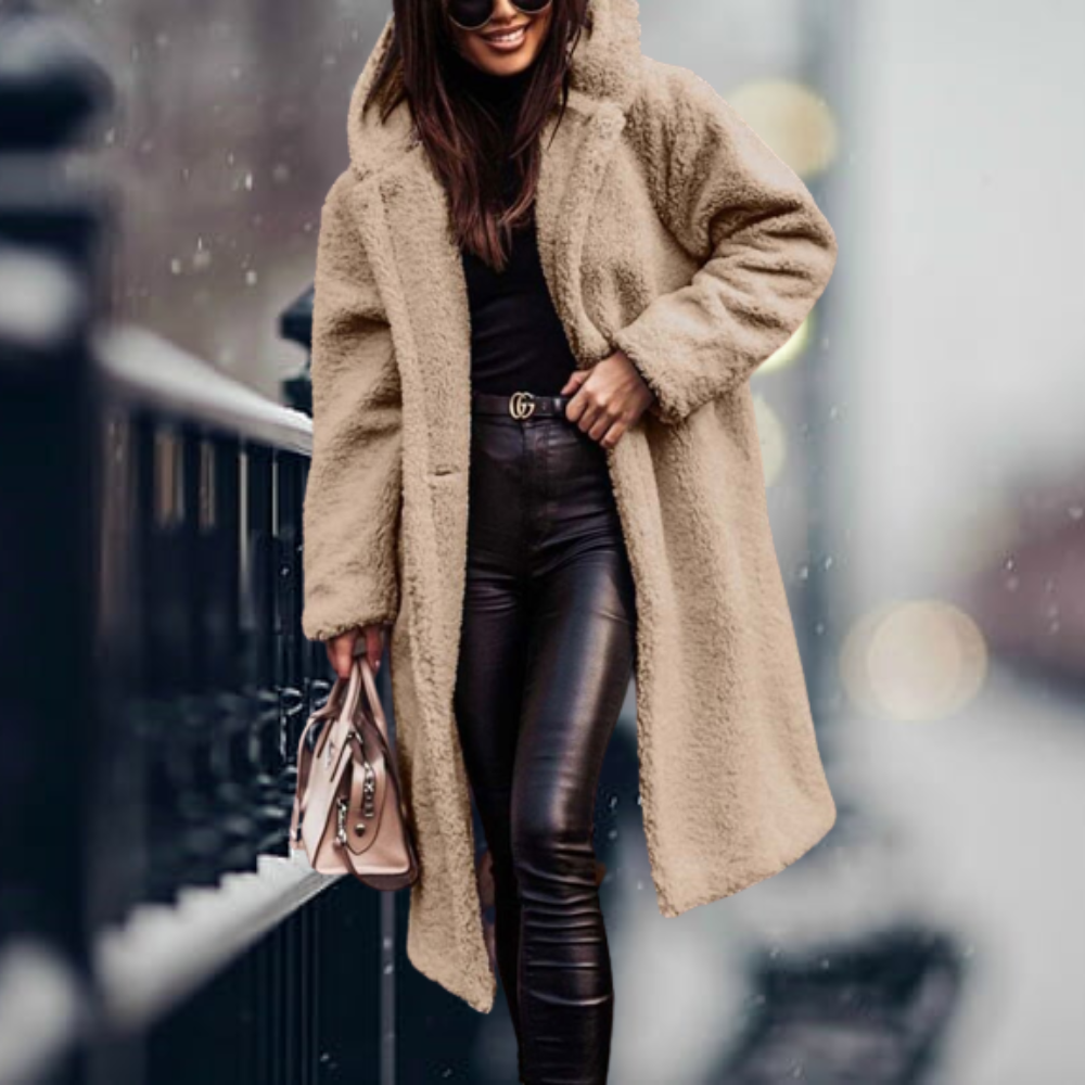 Élodie – lange oversized trenchcoat met zachte voering