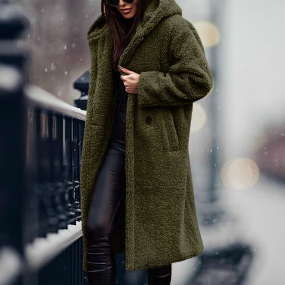 Élodie – lange oversized trenchcoat met zachte voering