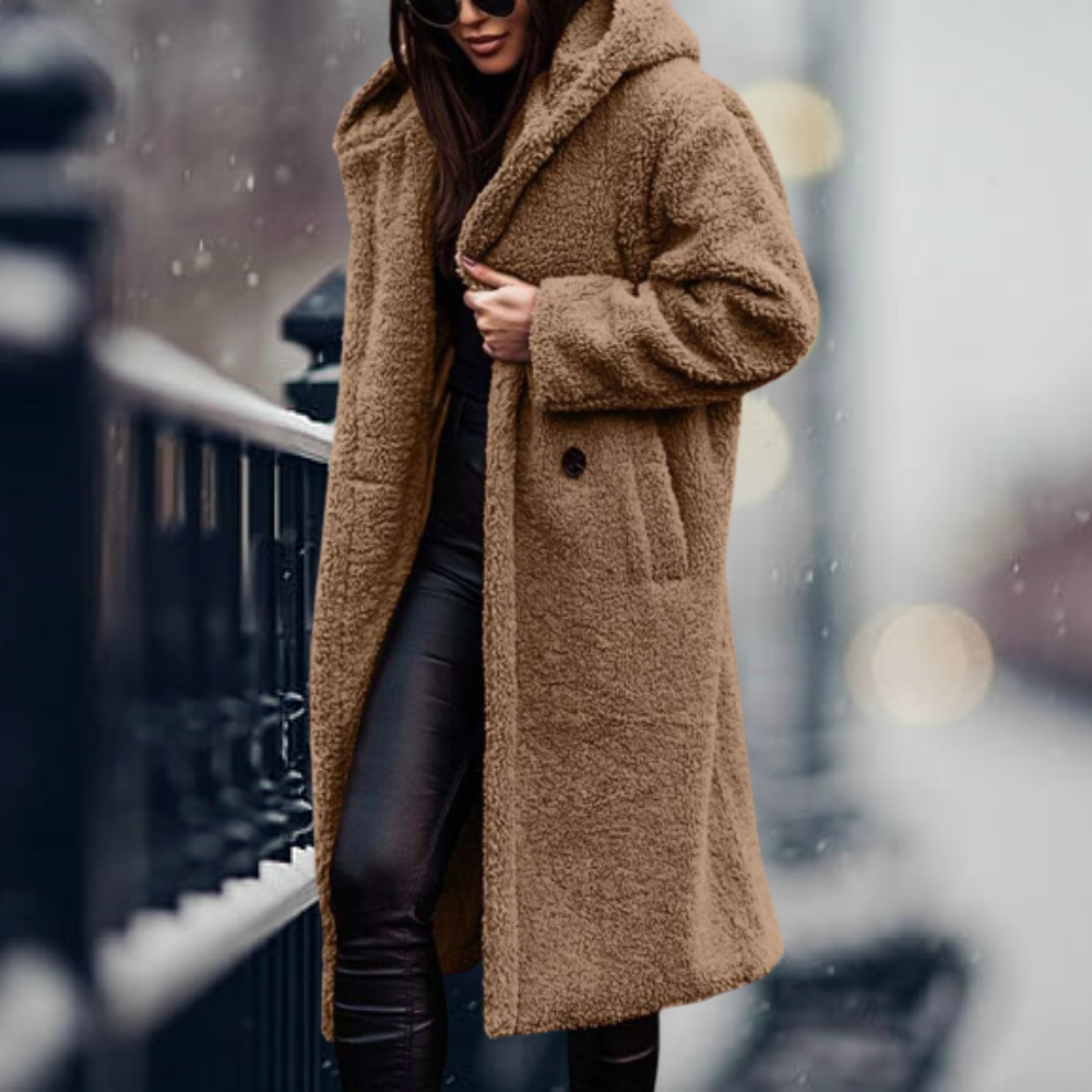 Élodie – lange oversized trenchcoat met zachte voering