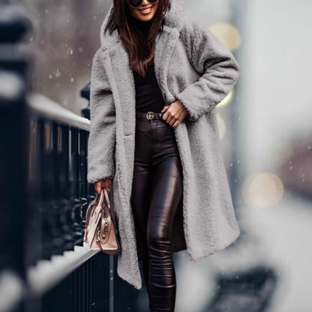 Élodie – lange oversized trenchcoat met zachte voering