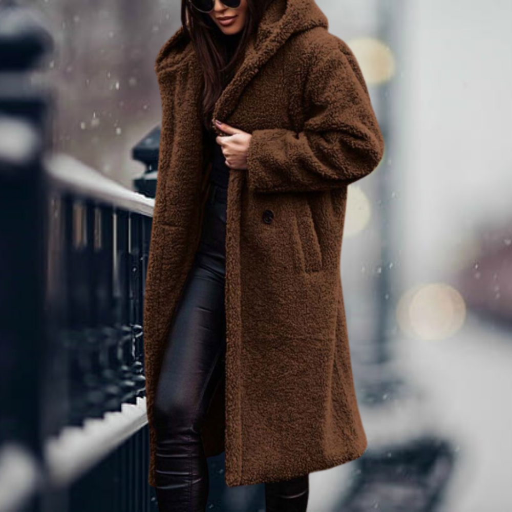 Élodie – lange oversized trenchcoat met zachte voering