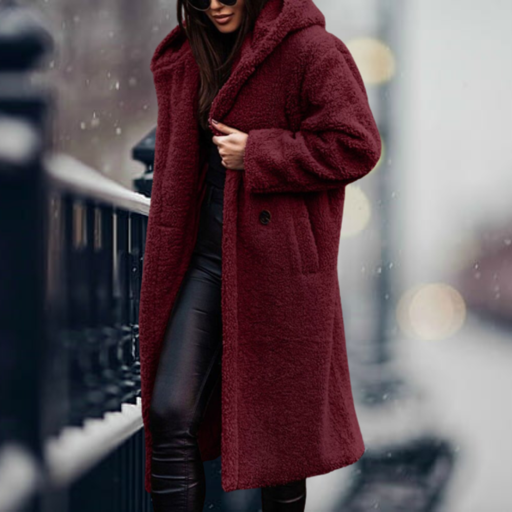 Élodie – lange oversized trenchcoat met zachte voering
