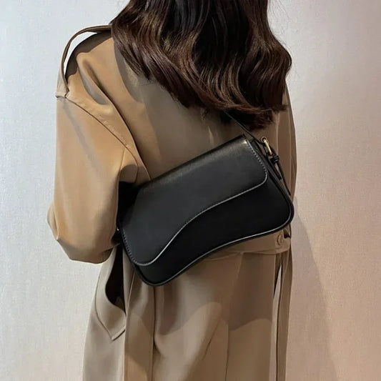 Isabelle – vintage crossbody tas van pu leer met klassieke details