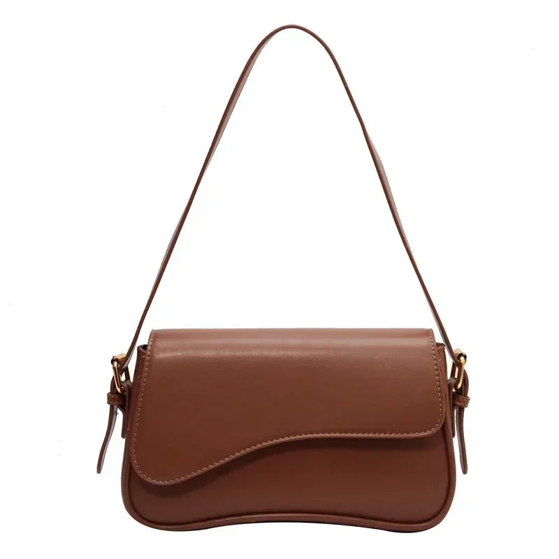 Isabelle – vintage crossbody tas van pu leer met klassieke details
