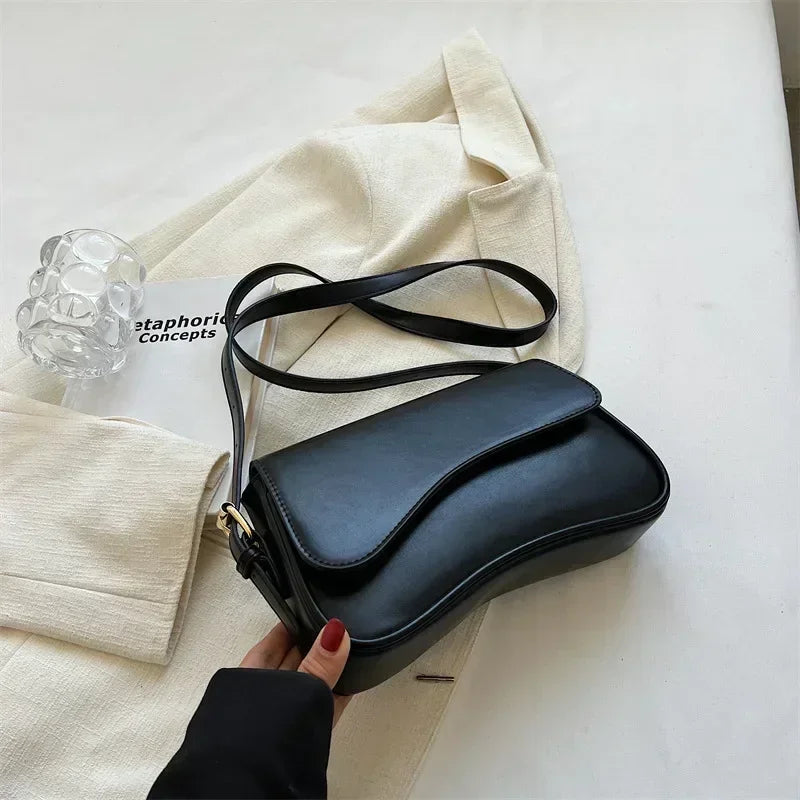 Isabelle – vintage crossbody tas van pu leer met klassieke details