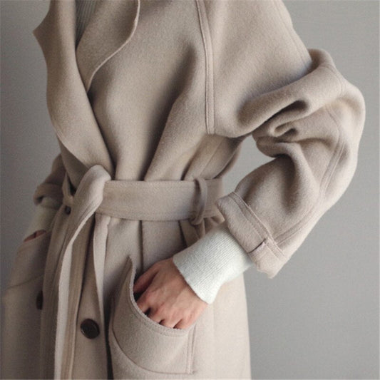 Alyssa – trenchcoat met knopen en lang model