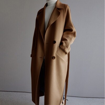Alyssa – trenchcoat met knopen en lang model