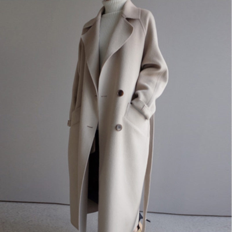 Alyssa – trenchcoat met knopen en lang model