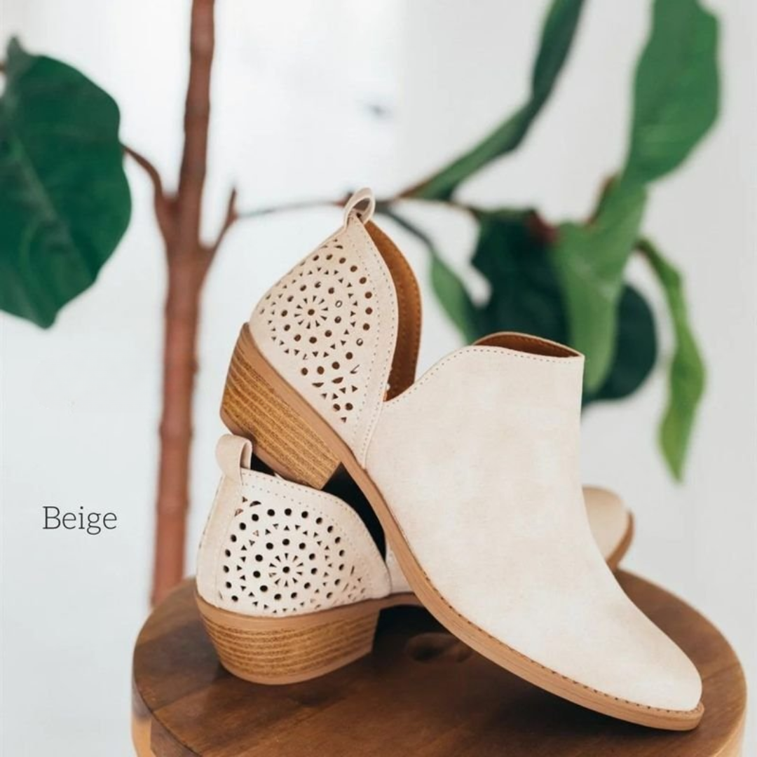 Noëlle – Comfortabele Leren Dames Schoenen Met Lage Hak