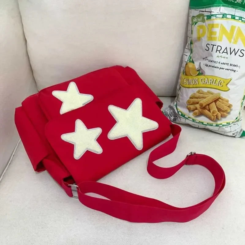 Nina – ruime crossbody tote tas met sterrenprint