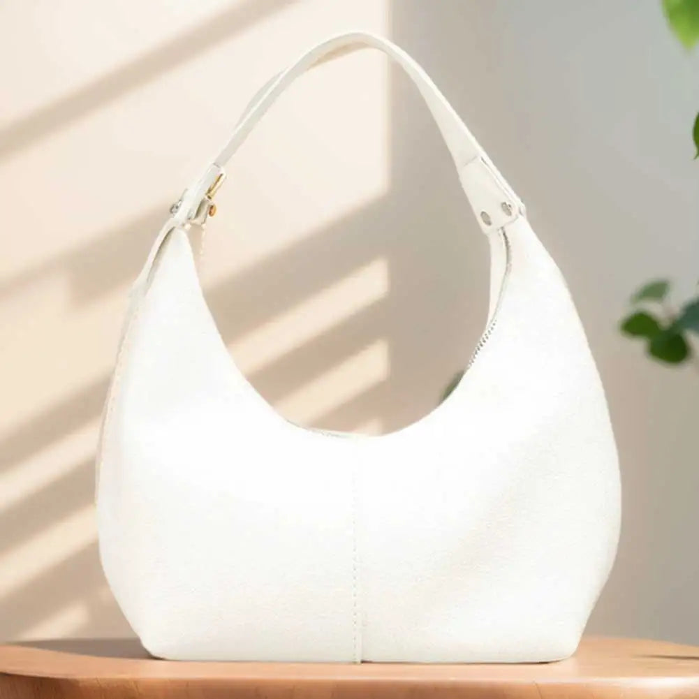 Lea – Vintage Schoudertas Van Pu Leer Met Metalen Accenten