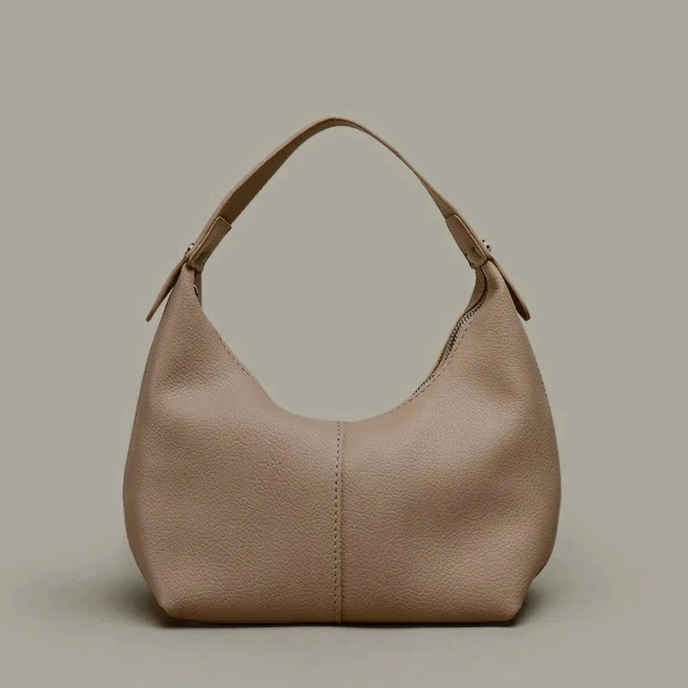 Lea – Vintage Schoudertas Van Pu Leer Met Metalen Accenten