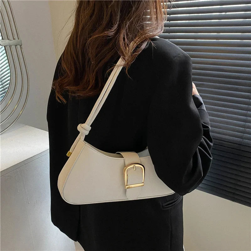 Lina – compacte schoudertas van pu leer met minimalistisch design