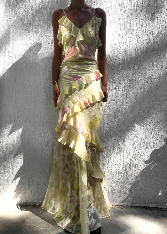 Lucia – Ruffled zomer maxi-jurk
