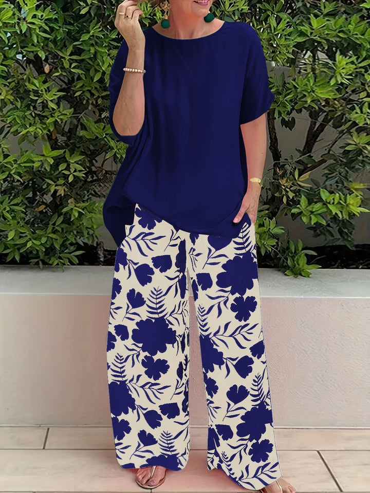 Emma Sage – Zomer tweedelige set in katoenblend met relaxte fit