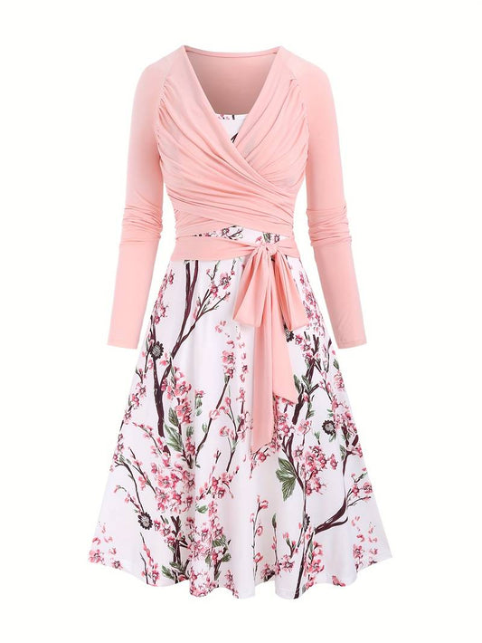 Vivian  – Maxi zomer Jurk met levendige bloemenprint in zomerse kleuren