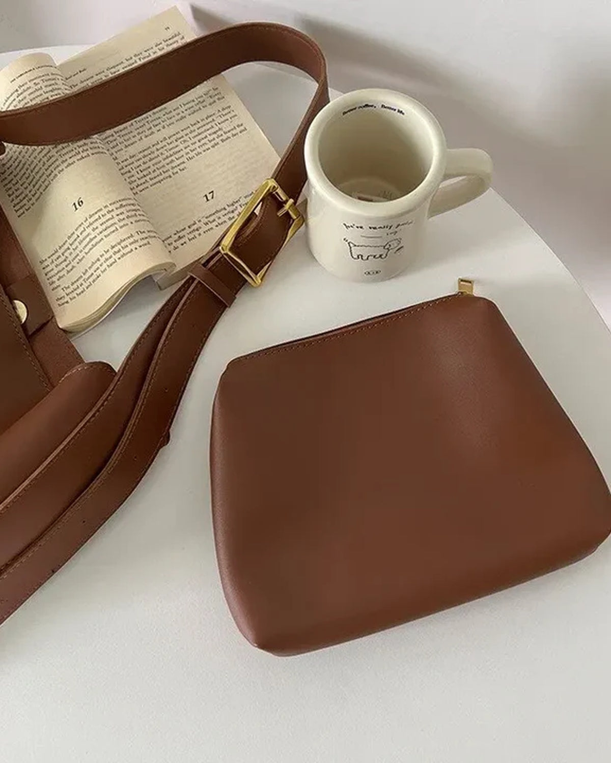 Nova – PU Leren Schouder Tas Met Verstelbare Band