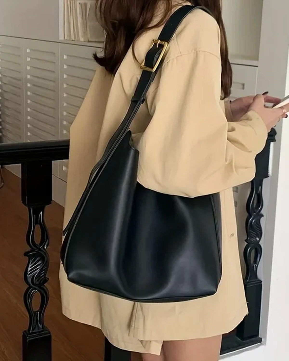 Nova – PU Leren Schouder Tas Met Verstelbare Band