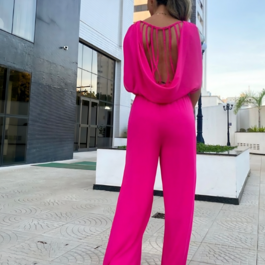 Sophia –  backless jumpsuit met diepe V-hals
