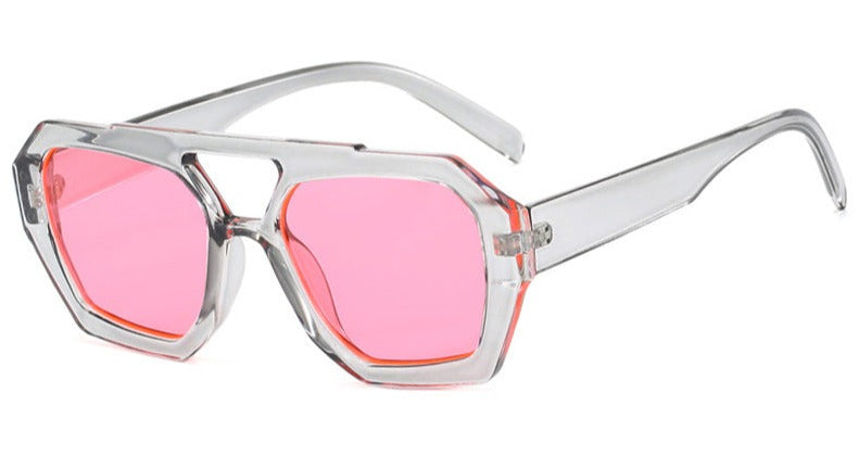 Nina – Oversized zonnebril met vierkant frame en UV-filter