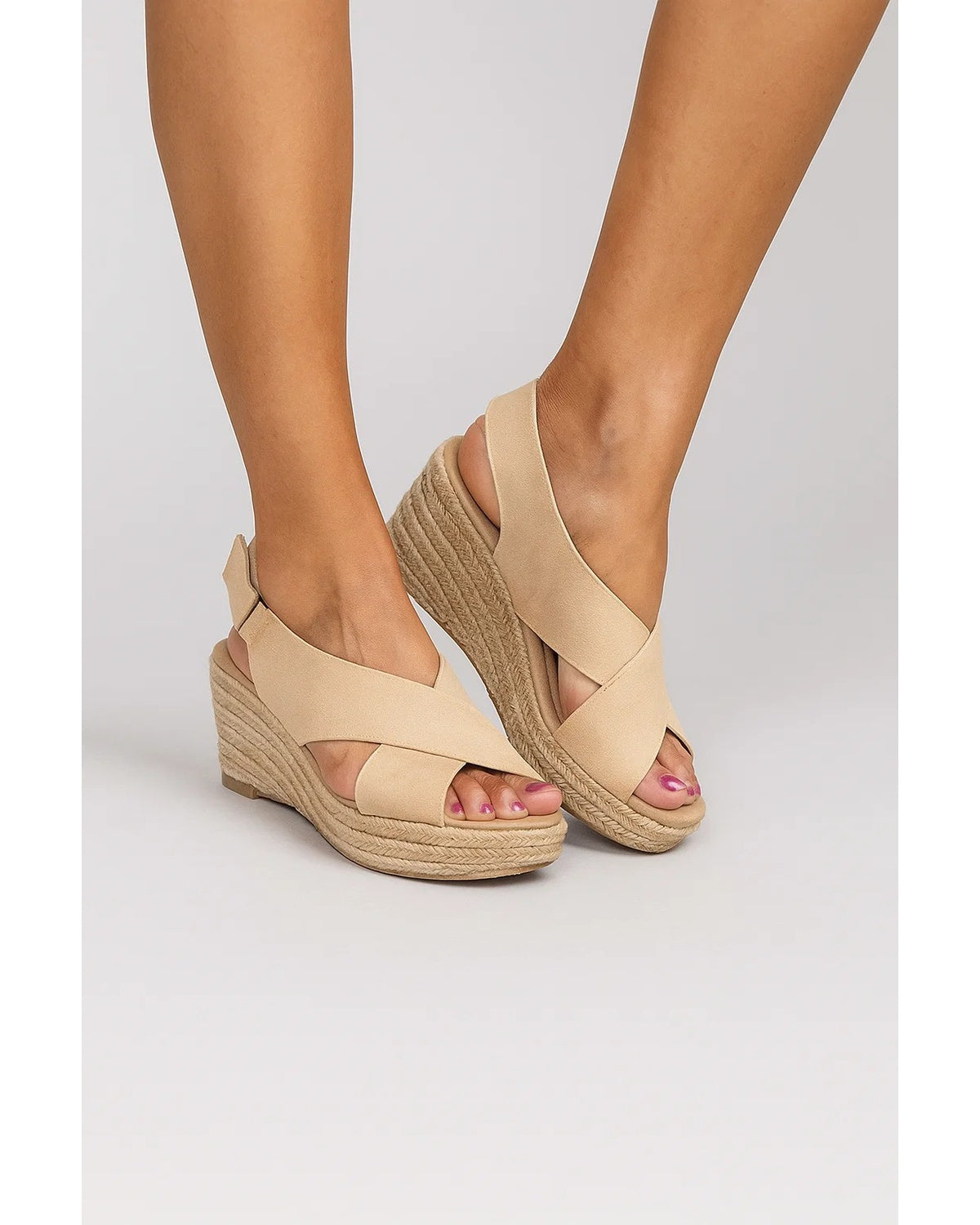 Elena – Orthopedische Sleehaksandaal Met Espadrille Zool