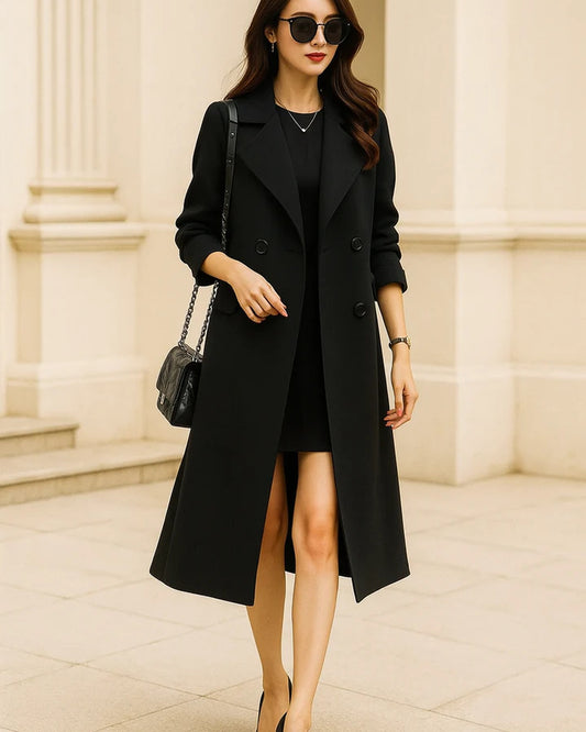 Noor - Waterafstotende Trenchcoat Met Ceintuur En Double-breasted Sluiting