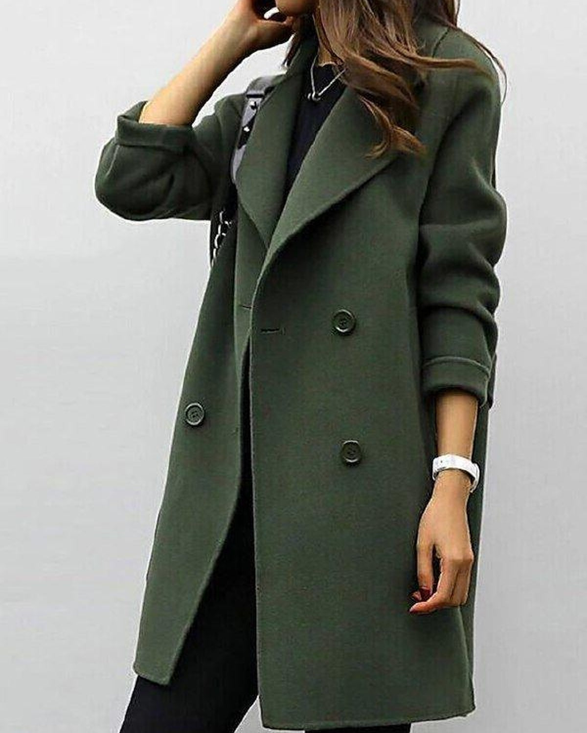 Noor - Waterafstotende Trenchcoat Met Ceintuur En Double-breasted Sluiting