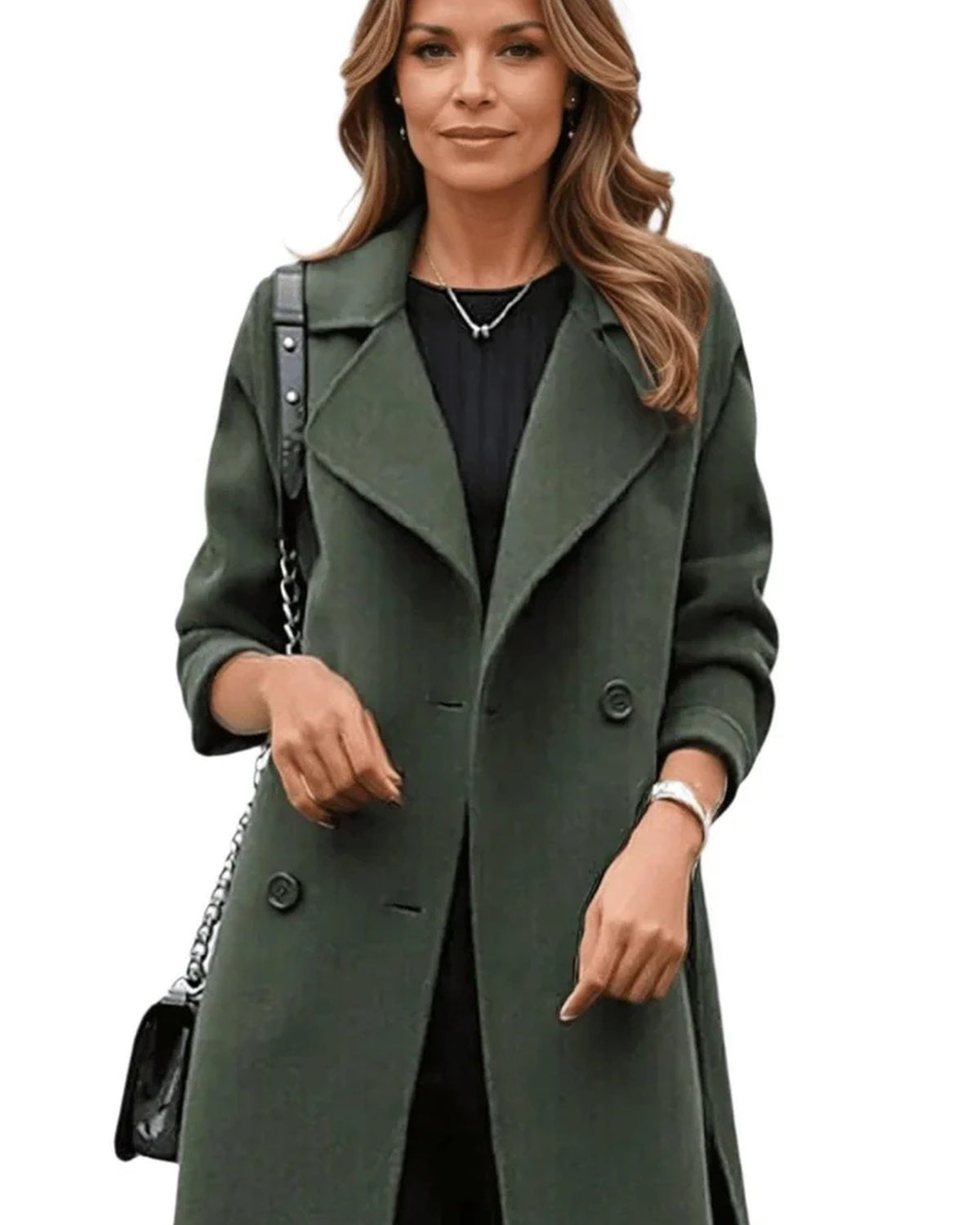 Noor - Waterafstotende Trenchcoat Met Ceintuur En Double-breasted Sluiting