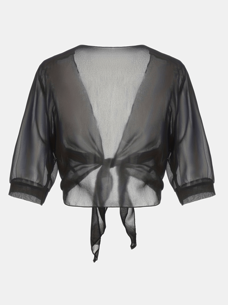 Sofia - Luchtige Cropped Cardigan Top