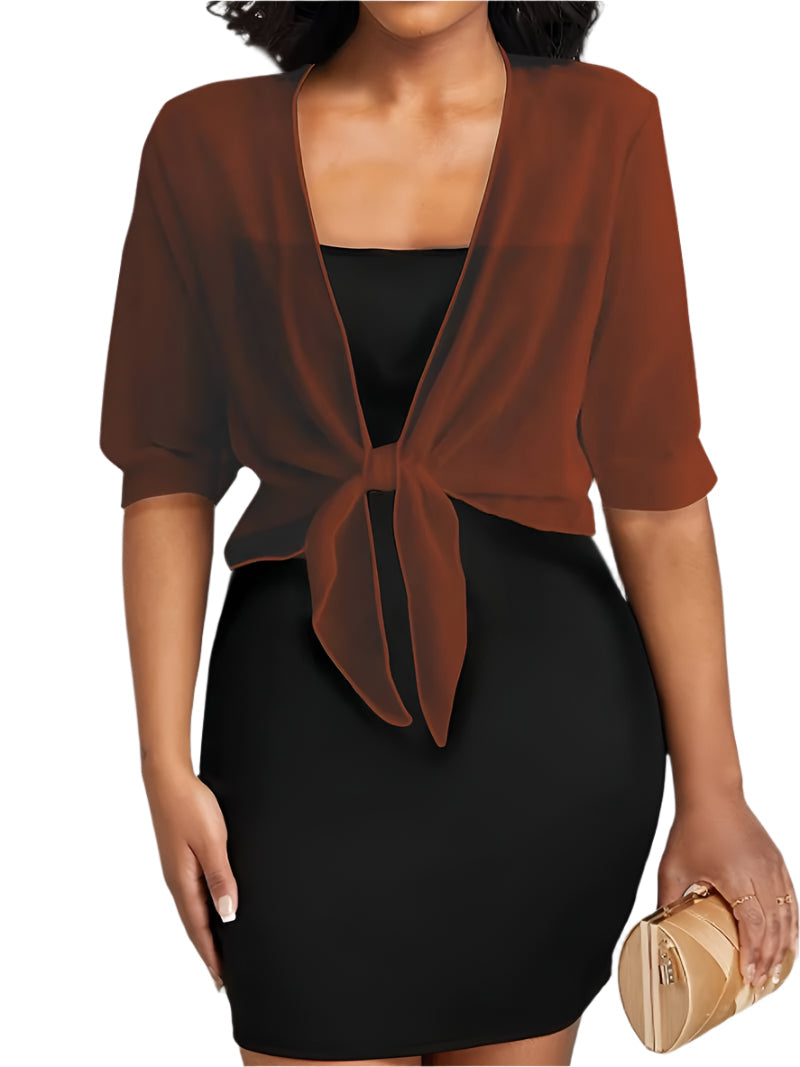Sofia - Luchtige Cropped Cardigan Top