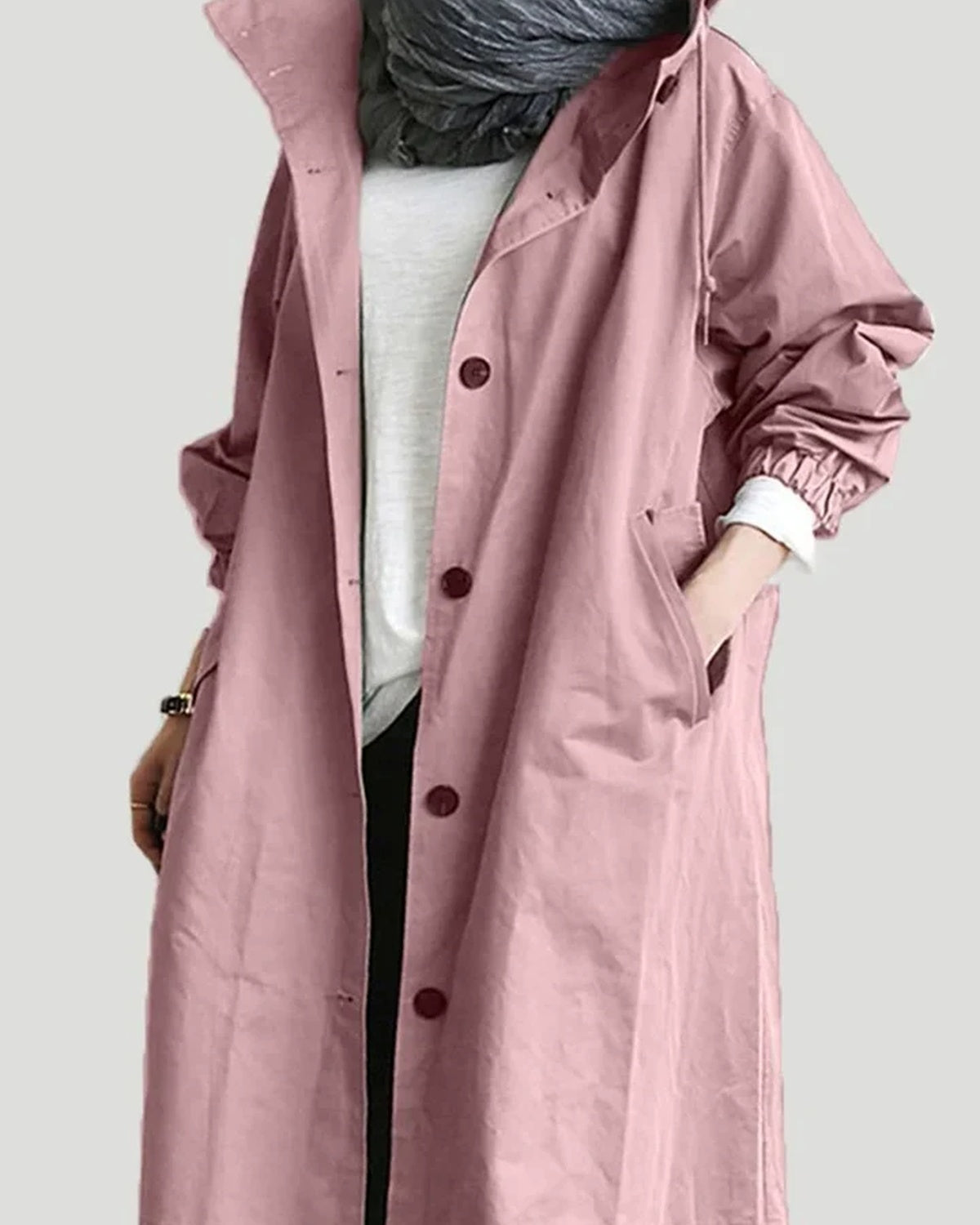 Noémie – Waterdichte Dames Regenjas Met Capuchon