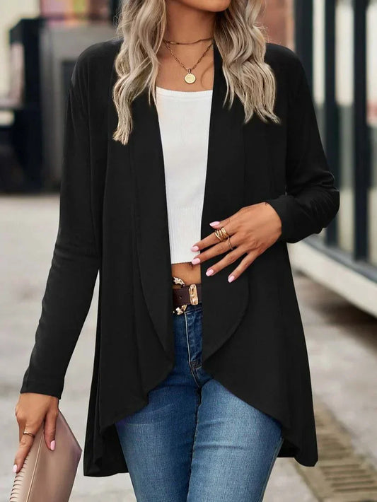 Amélie – middellange gebreide cardigan vest