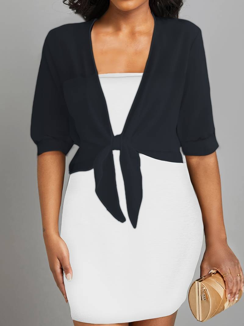Sofia - Luchtige Cropped Cardigan Top