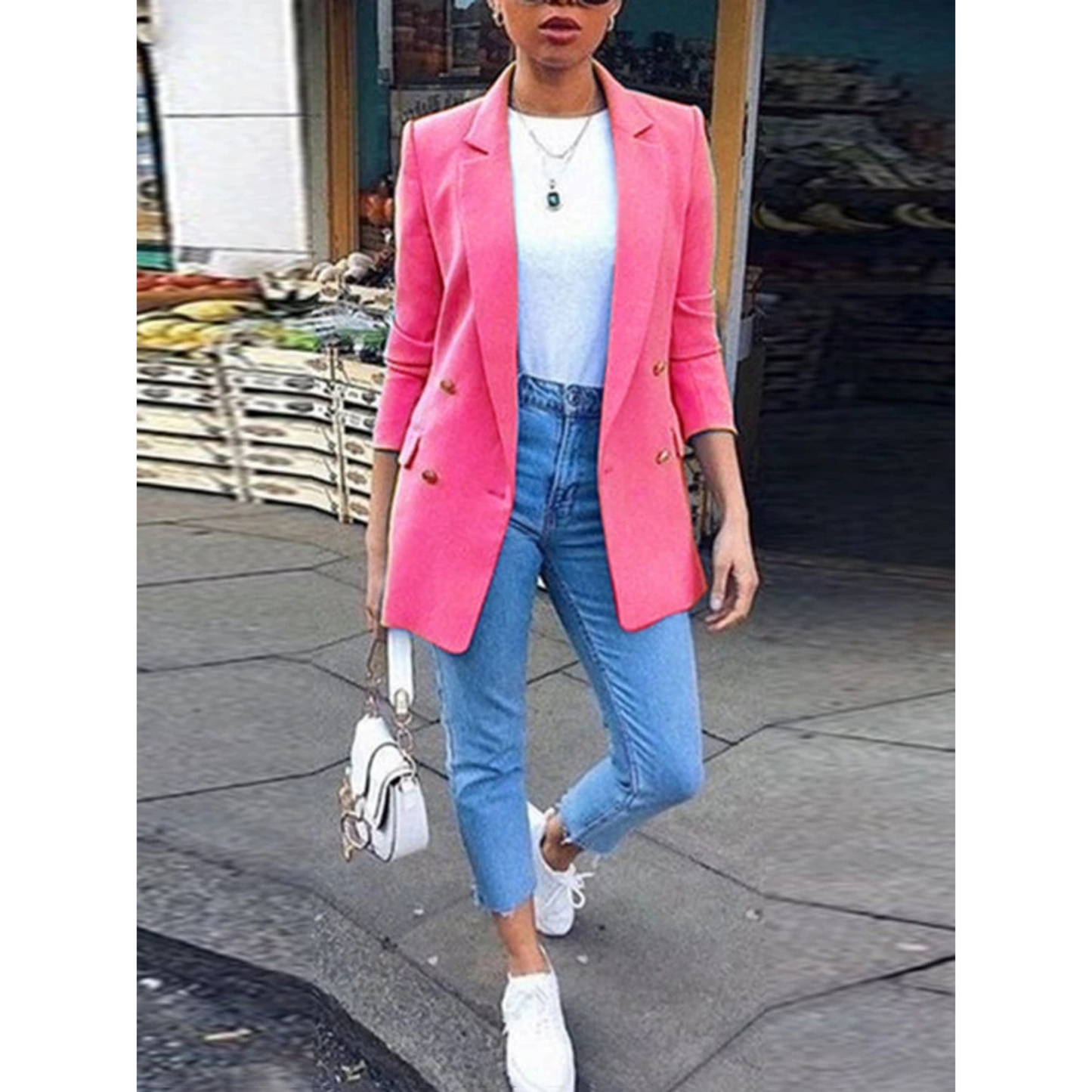 Femke – Lange Damesblazer Met Moderne Snit