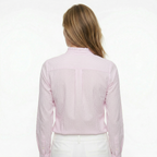 blouse met ruches en opstaande kraag