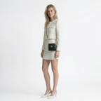 Set met ronde hals blazer en korte rok