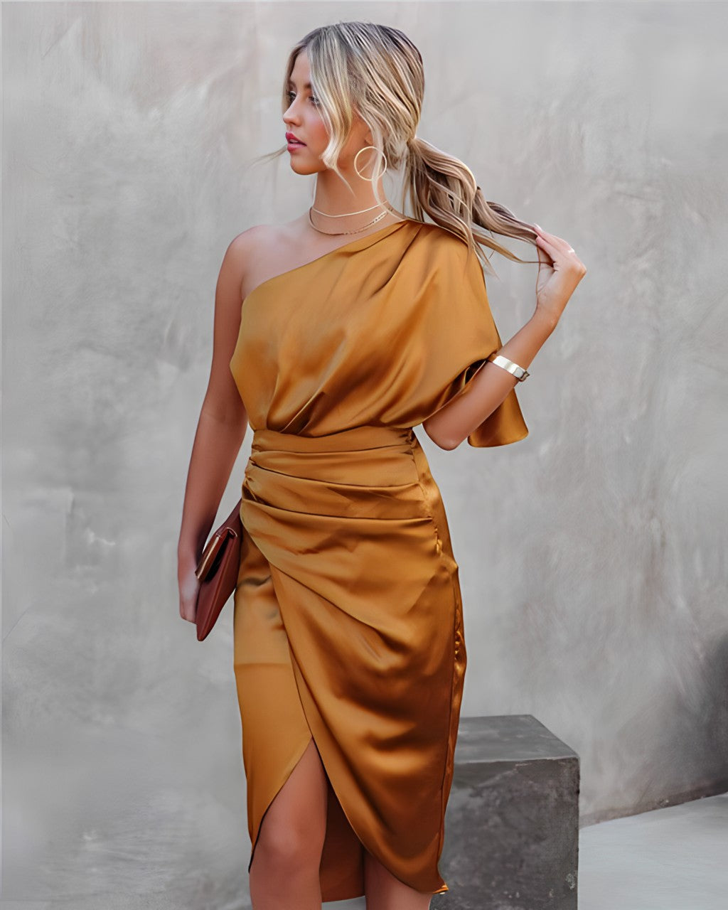 Variant image for Luxe Zijden Lange Jurk Dames – Stijlvolle Feestelijke Kleding voor Speciale Gelegenheden-17