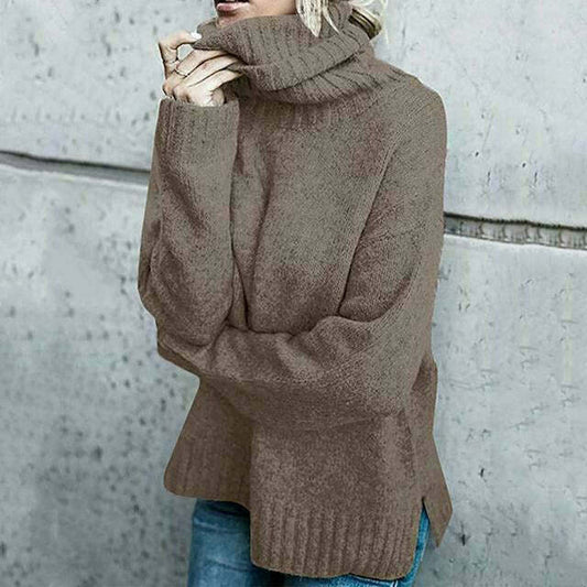 Rachel – oversized coltrui met zachte knit en lange mouwen