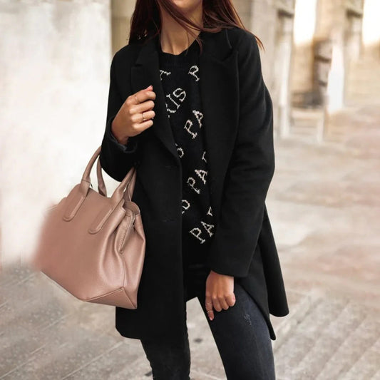 Clémence – double-breasted mid-length coat